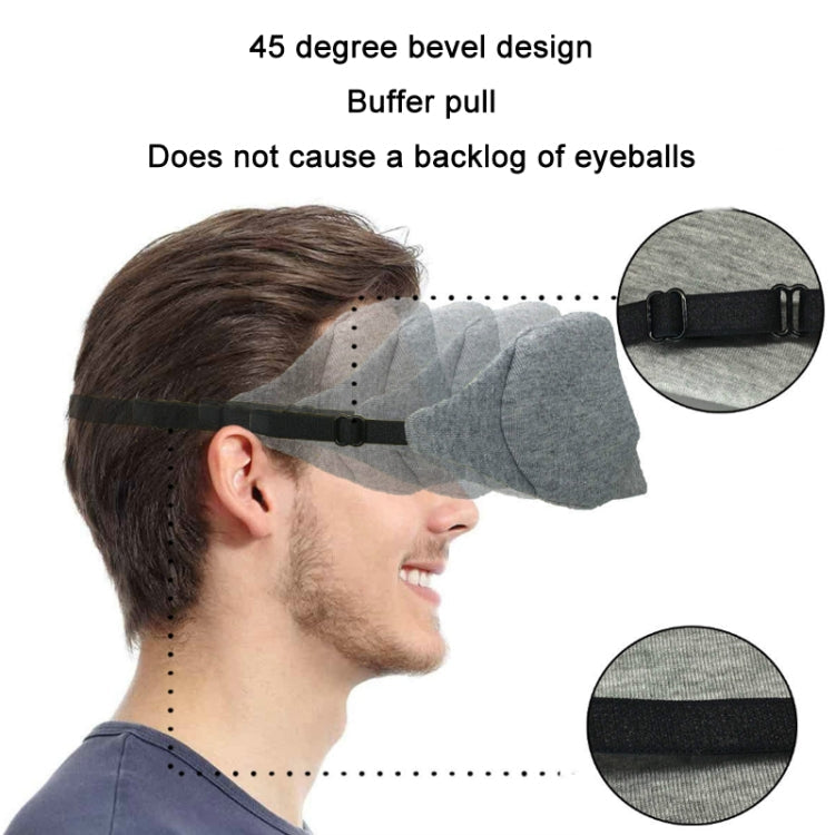 Wire Nose Adjustable Breathable Sleeping Eye Mask(Black)
