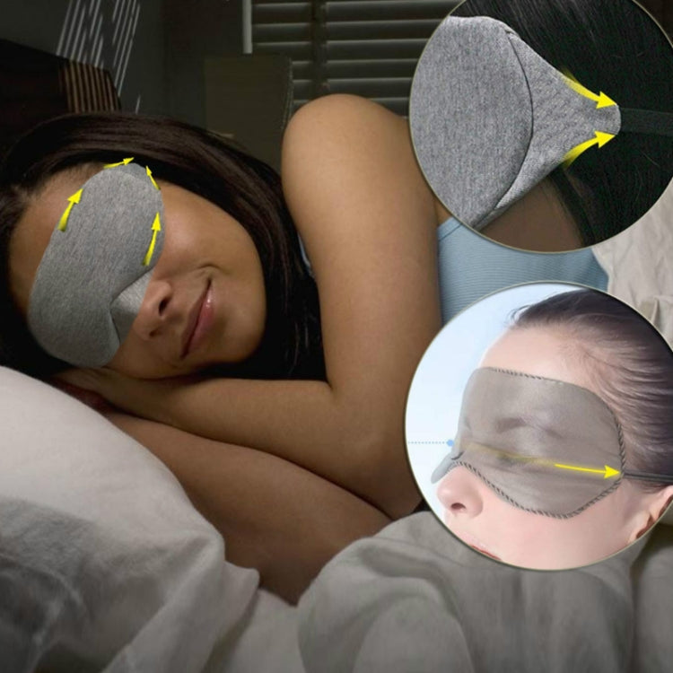 Wire Nose Adjustable Breathable Sleeping Eye Mask(Gray)