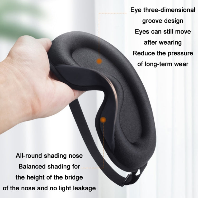 Three-Dimensional Breathable Hollow Sleep Shading Eye Mask, Specification: Black