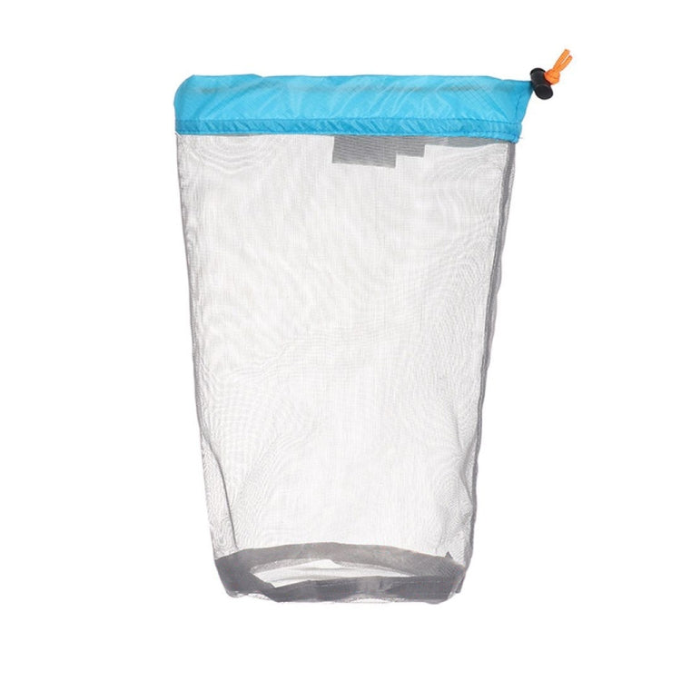 LUCKSTONE WSD2005020 Lightweight Mesh Organizing Storage Bag, Size: S (Gray Blue)