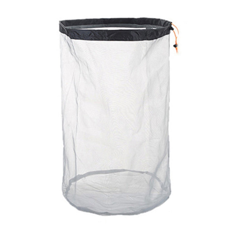 LUCKSTONE WSD2005020 Lightweight Mesh Organizing Storage Bag, Size: XXL (Gray Black)