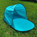 Single Leisure Sunscreen Tent Wire Tent Beach Tent, Color: Thicken Sky Blue