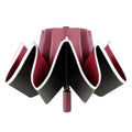 YL020 Folding Sun Umbrella Black Glue Sunscreen Anti-ultraviolet Car Special Reverse Umbrella(Ruby Red)