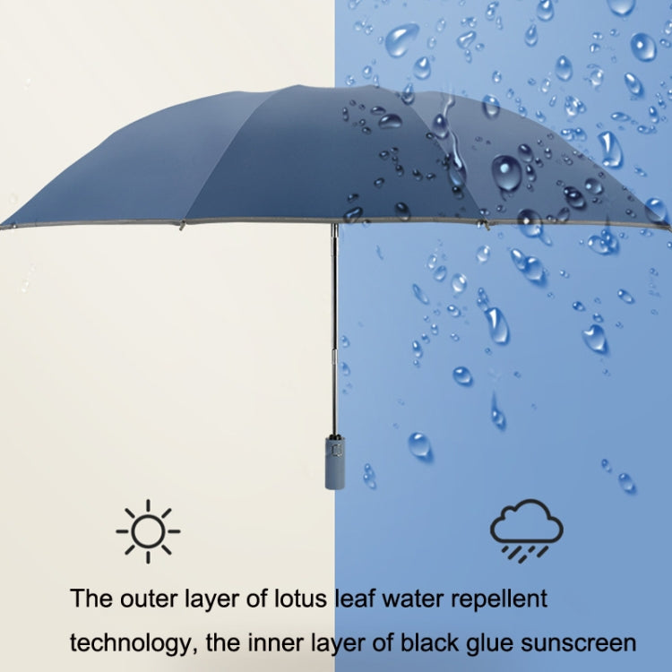 YL020 Folding Sun Umbrella Black Glue Sunscreen Anti-ultraviolet Car Special Reverse Umbrella(Mustard Green)