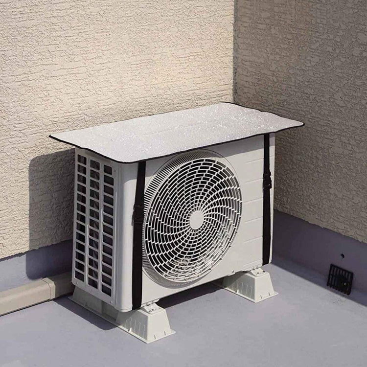 Universal Air Conditioner Cover  Aluminum Foil Composite Flame Retardant Rainproof  Cover(77 x 39.5cm)