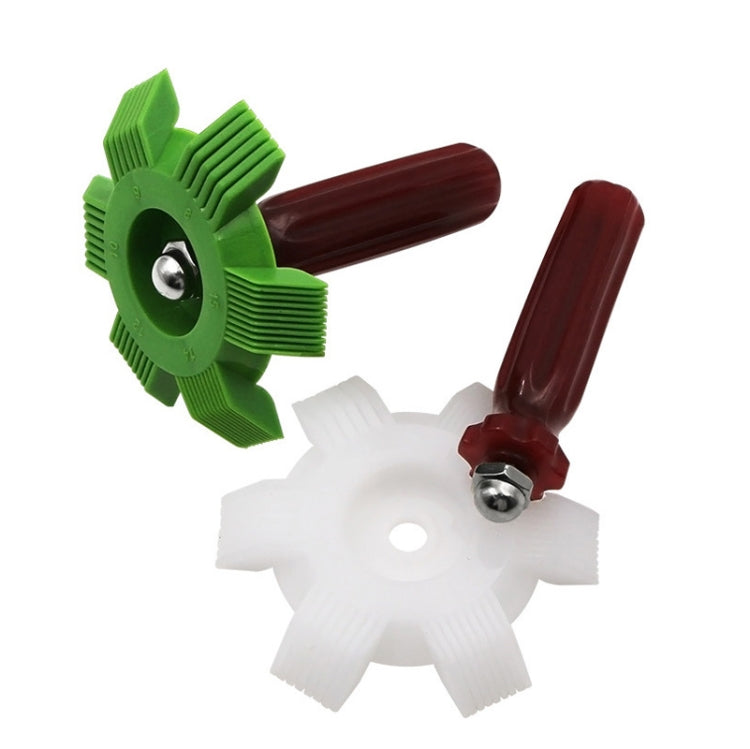 2 PCS Air Conditioner Blade Condenser Cleaning Fin Comb Brush(Green)