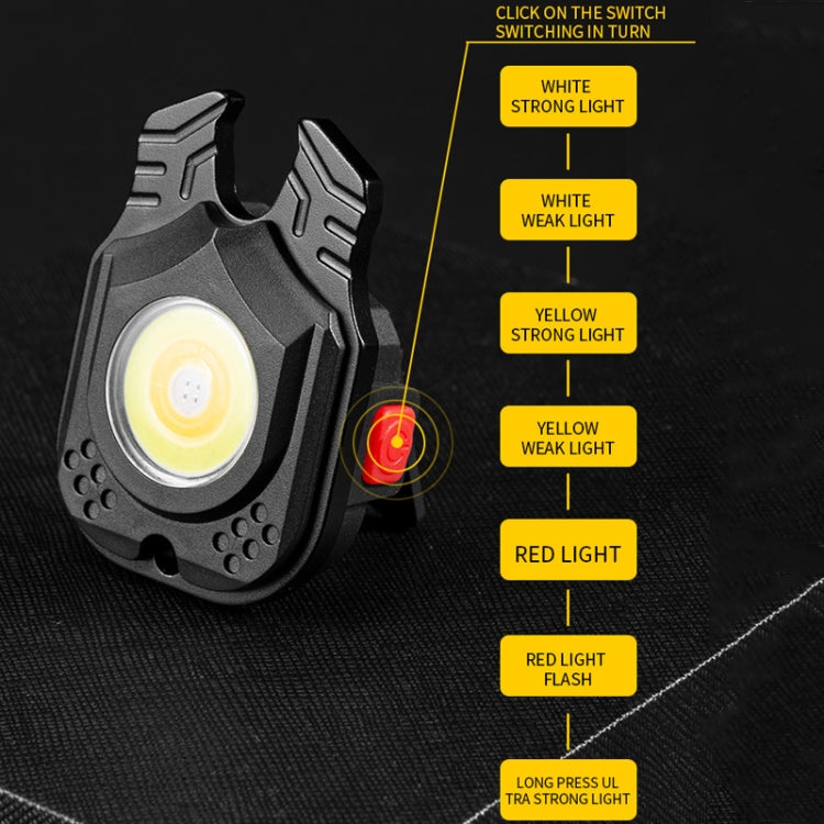 E-SMARTER W5129 Mini Strong Light Portable Flashlight, Specification: With Keychain
