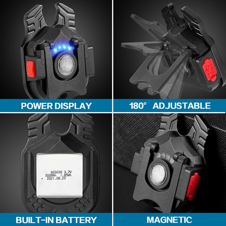 E-SMARTER W5129 Mini Strong Light Portable Flashlight, Specification: With Tape Rope