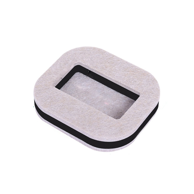 5 PCS Computer Seat Pulley Holder Chair Roller Non-slip Pad(Square Bean-colored Felt Bottom)