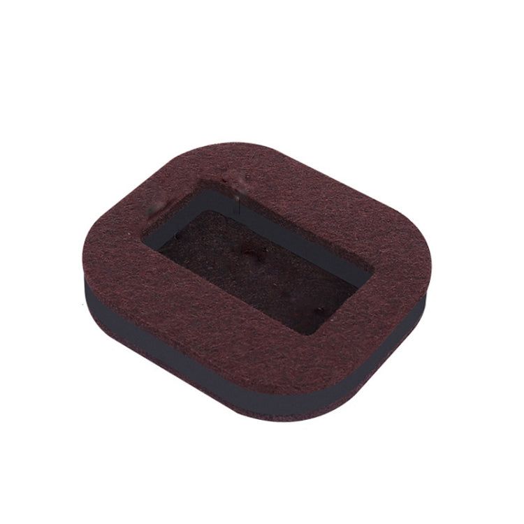 5 PCS Computer Seat Pulley Holder Chair Roller Non-slip Pad(Square Brown Felt Bottom)