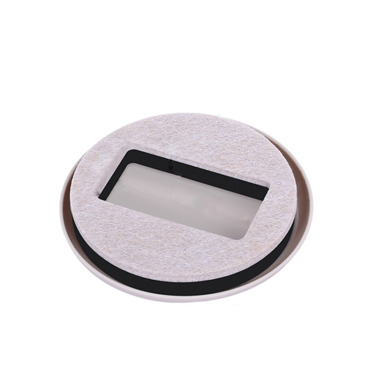 5 PCS Computer Seat Pulley Holder Chair Roller Non-slip Pad(Round Bean Color Plastic Bottom)