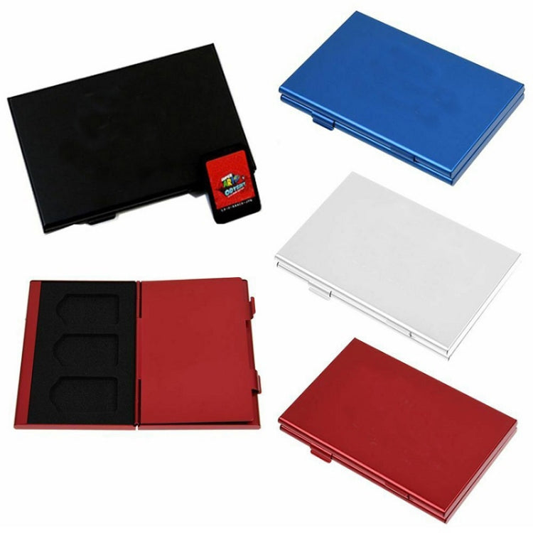 Game Card Storage Aluminum Alloy Organizer Pack For Nintendo Switch(Blue)