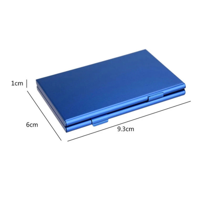 Game Card Storage Aluminum Alloy Organizer Pack For Nintendo Switch(Blue)