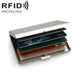 Metal Security Anti-degaussing Bank Credit Card Box(Stainless Steel)