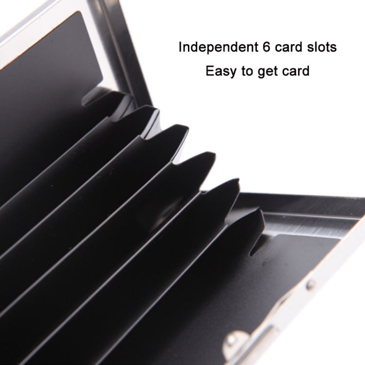 Metal Security Anti-degaussing Bank Credit Card Box(Stainless Steel)