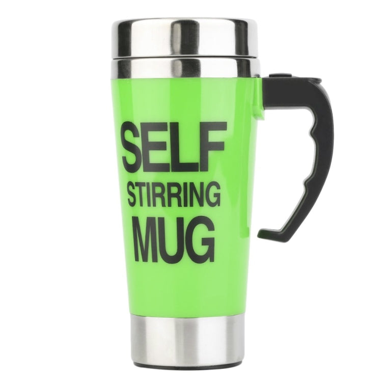 FX-589 400ml 304 Stainless Steel Automatic Stirring Coffee Cup(Green)
