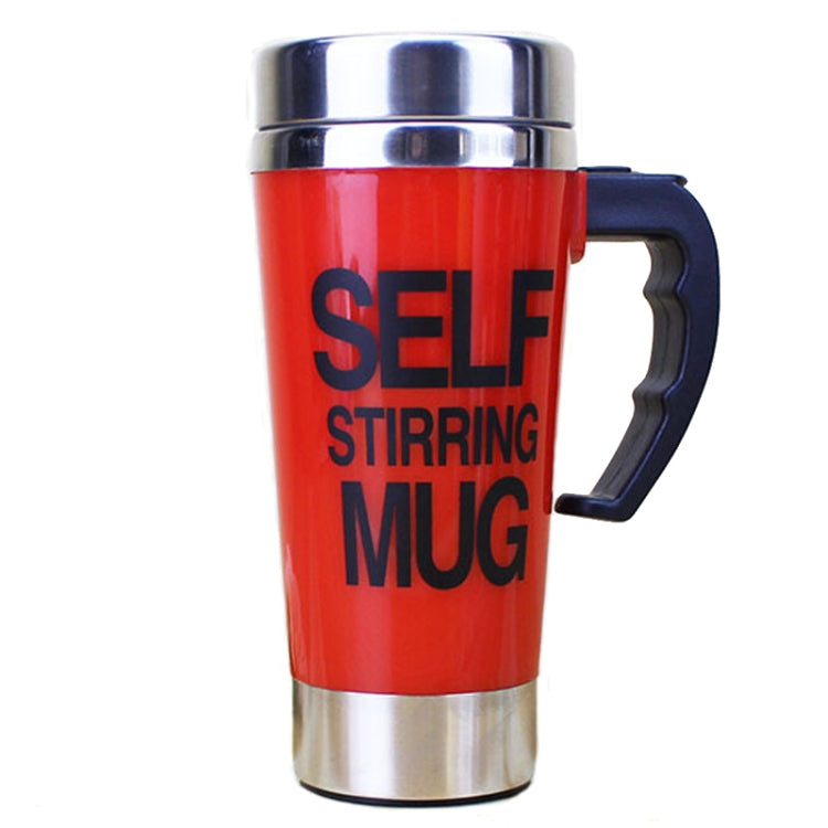 FX-589 400ml 304 Stainless Steel Automatic Stirring Coffee Cup(Red)