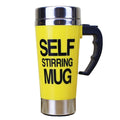 FX-589 400ml 304 Stainless Steel Automatic Stirring Coffee Cup(Yllow)