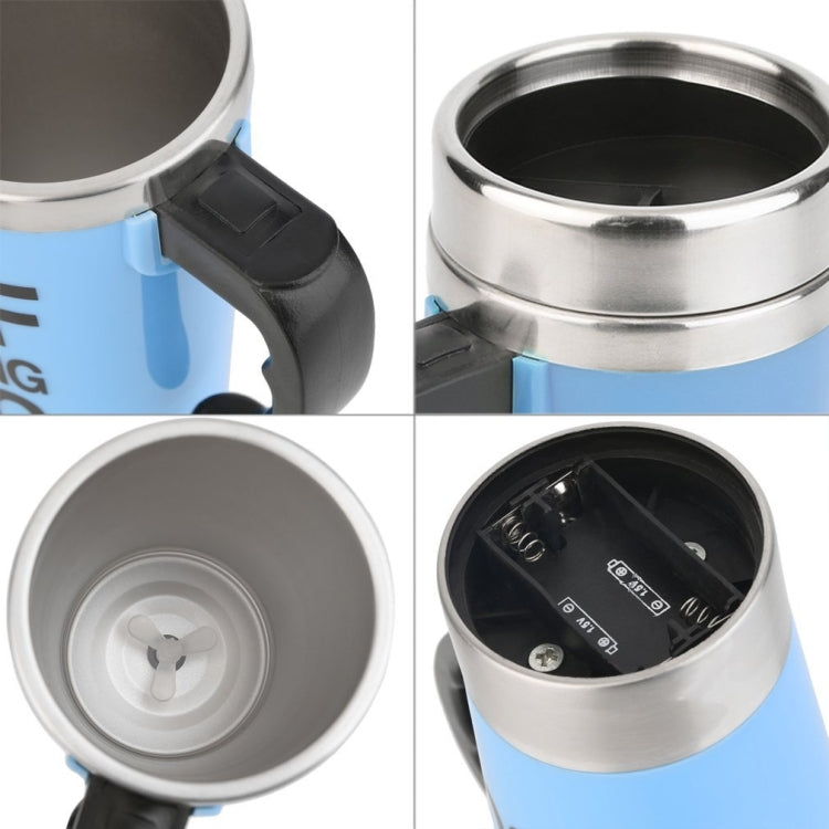 FX-589 400ml 304 Stainless Steel Automatic Stirring Coffee Cup(Yllow)