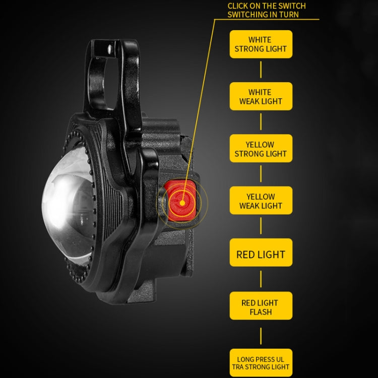 E-SMARTER W5133 Mini Keychain Strong Light Portable Flashlight, Specification: Black+Tripod