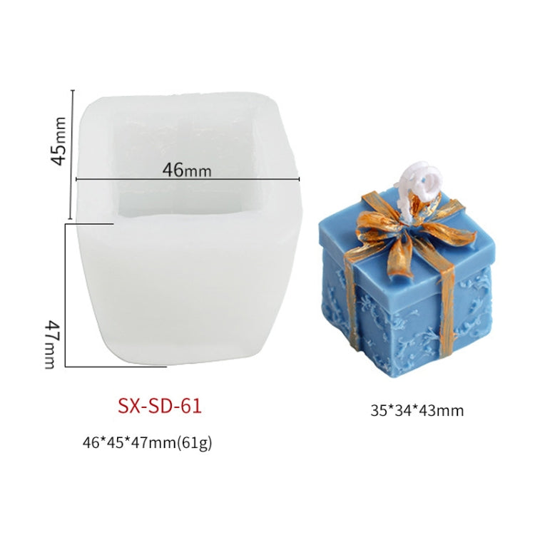 DIY Christmas Candle Aromatherapy Gypsum Silicone Mold, Shape: Christmas Gift