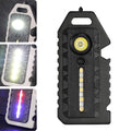 E-SMARTER W5136 Mini Keychain Strong Light Portable Flashlight(Black)