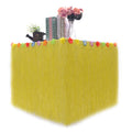 Hawaiian Table Dress Seaside Party Festive Bazaar Table Decorations, Size: 276x30cm(Yellow)