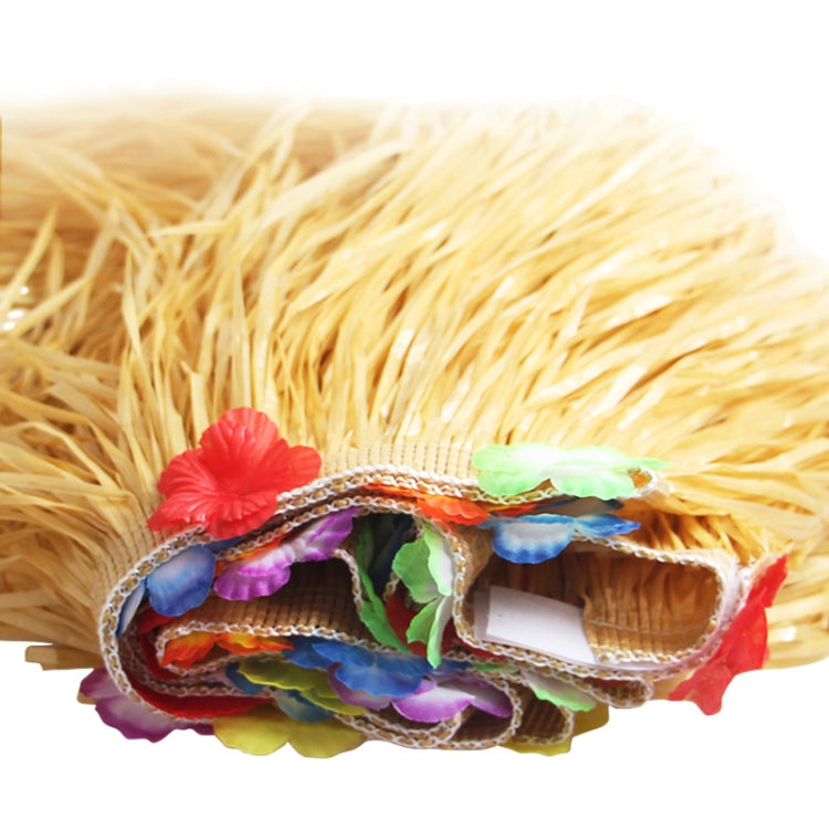 Hawaiian Table Dress Seaside Party Festive Bazaar Table Decorations, Size: 276x30cm(Yellow)