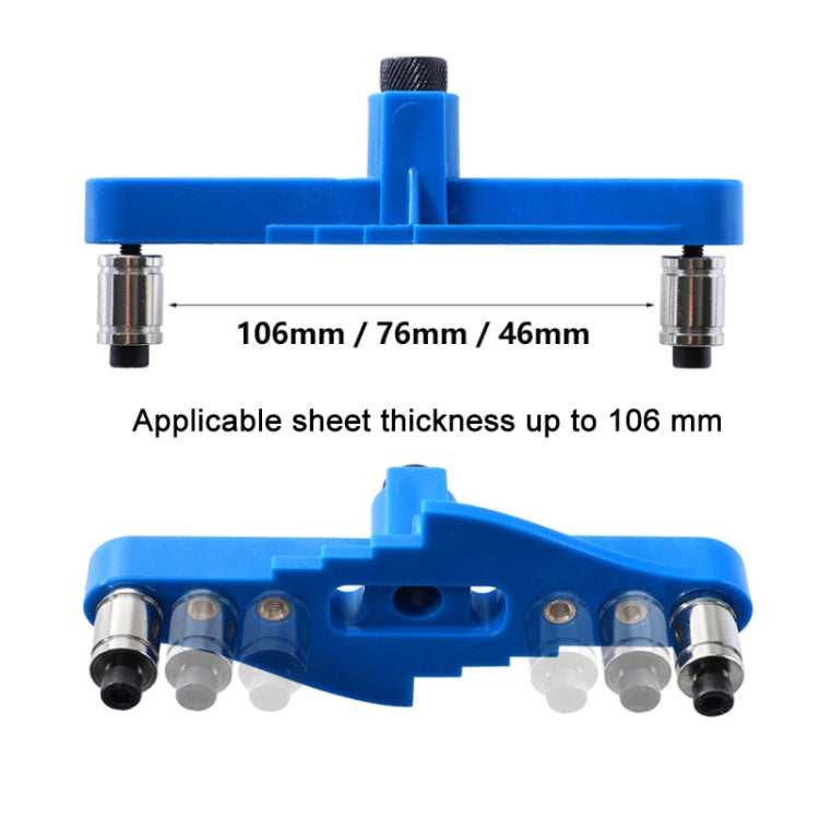 DIY Woodworking Hole Locator Self-Centering Marker, Model: Blue Drill Bit