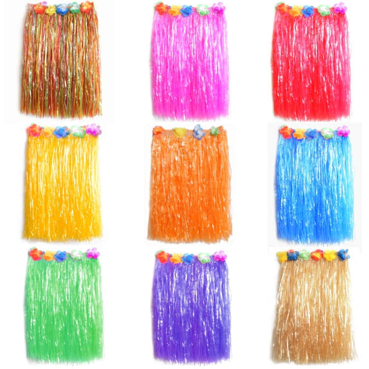 3 PCS Hawaiian Hula Party Show Dress Up Props, Size: 60cm(Single Layer Straw Color)