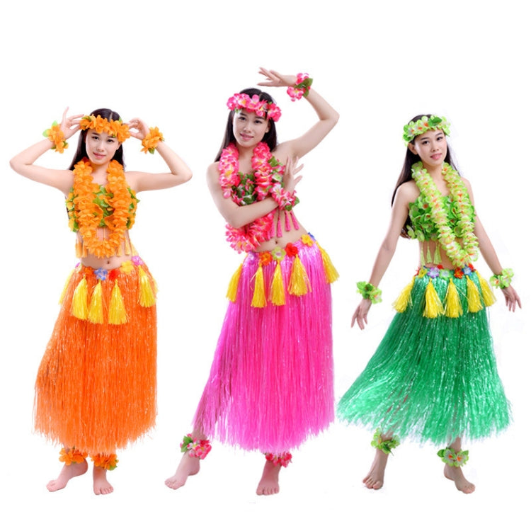 3 PCS Hawaiian Hula Party Show Dress Up Props, Size: 60cm(Double Layer Purple)