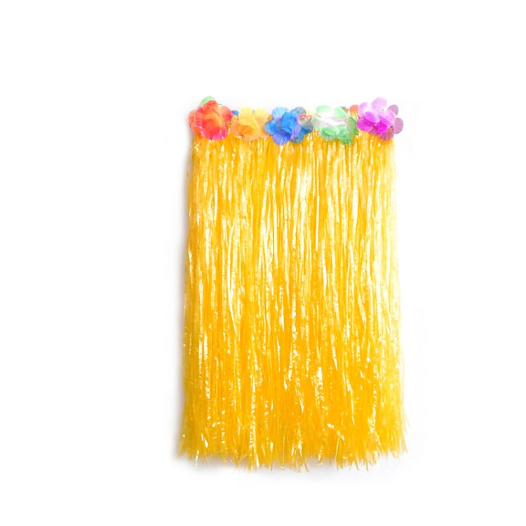 3 PCS Hawaiian Hula Party Show Dress Up Props, Size: 40cm(Single Layer Yellow)