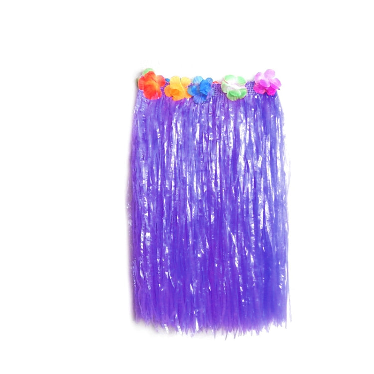 3 PCS Hawaiian Hula Party Show Dress Up Props, Size: 80cm(Single Layer Purple)