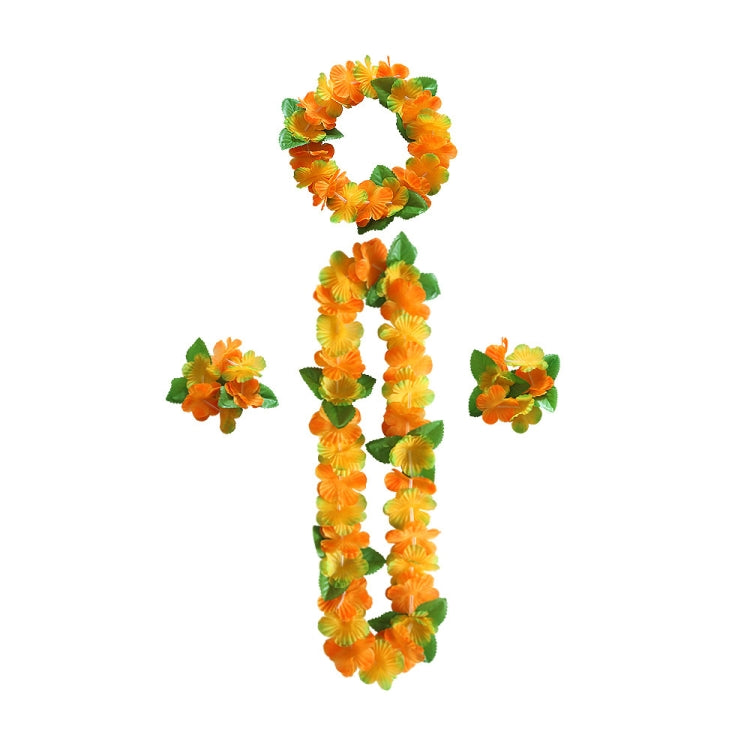 5 PCS CK-053 12-Color Petal Party Decoration Hawaiian Wreath(4)