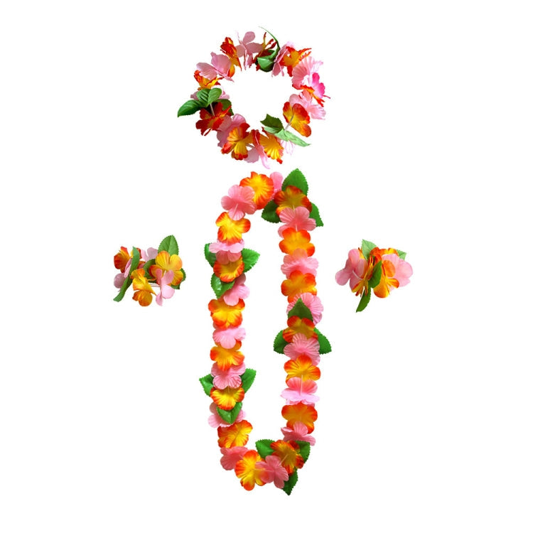 5 PCS CK-053 12-Color Petal Party Decoration Hawaiian Wreath(10)