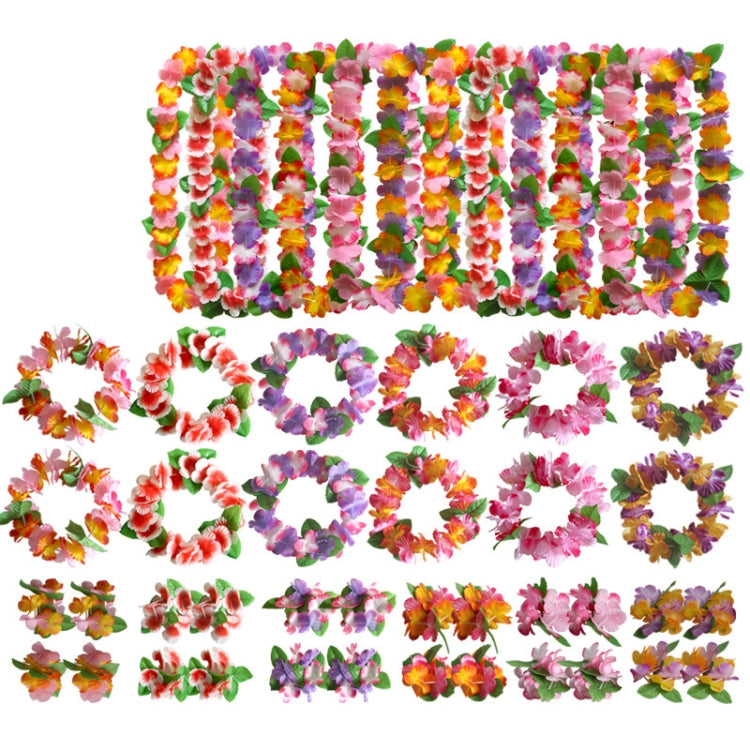 5 PCS CK-053 12-Color Petal Party Decoration Hawaiian Wreath(9)