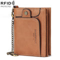 HUMERPAUL BP950 RFID Anti-Magnetic Men Wallet Large Capacity Multi-Card Solt Pocket(Khaki)