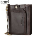 HUMERPAUL BP950 RFID Anti-Magnetic Men Wallet Large Capacity Multi-Card Solt Pocket(Brown)