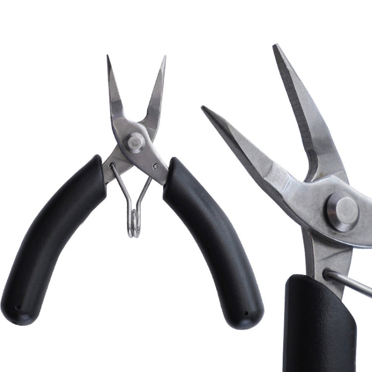 4 Inch Stainless Steel Palm Mini Electronic Pliers(Needle Nose Flat Pliers)