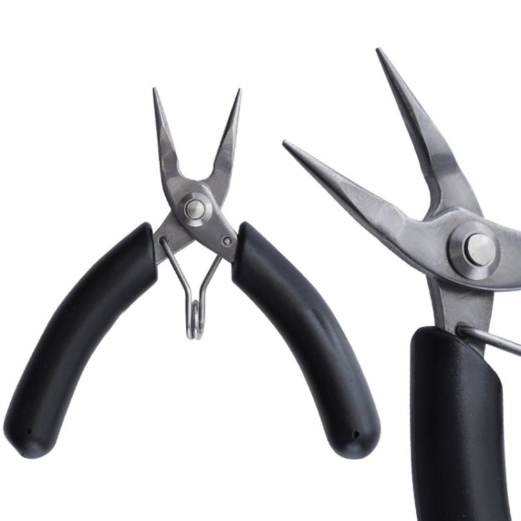 4 Inch Stainless Steel Palm Mini Electronic Pliers(Needle Nose Round Pliers)
