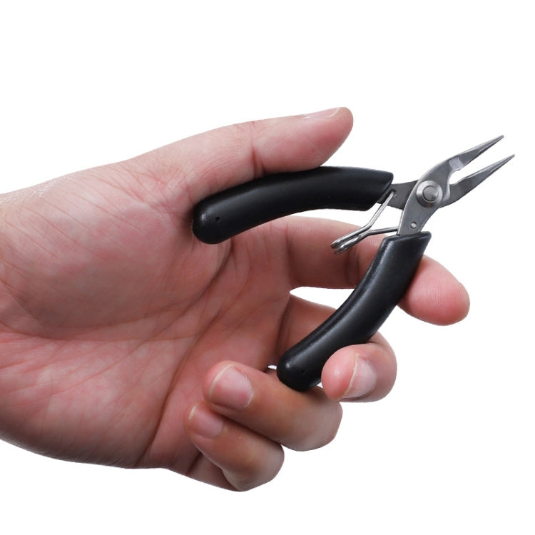 4 Inch Stainless Steel Palm Mini Electronic Pliers(Needle Nose Round Pliers)
