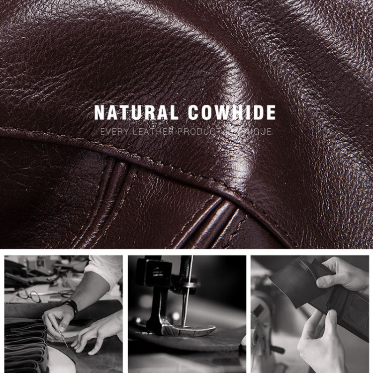 HUMERPAULBP926 RFID Anti-Magnetic Wallet Men Double Zipper Coin Purse(Brown)