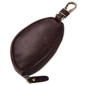 BP807 Car Key Case Casual Leather Key Chain Coin Pocket(Brown)