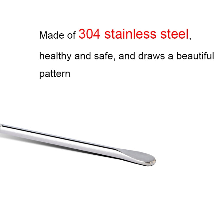 CC-608 304 Stainless Steel Coffee Stick Flower Needle(OPP Packaging)