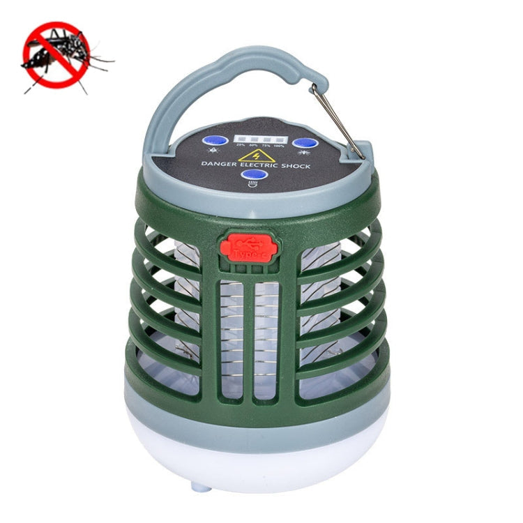 Outdoor USB Charging Lighting Mosquito Capture(W882 Green)