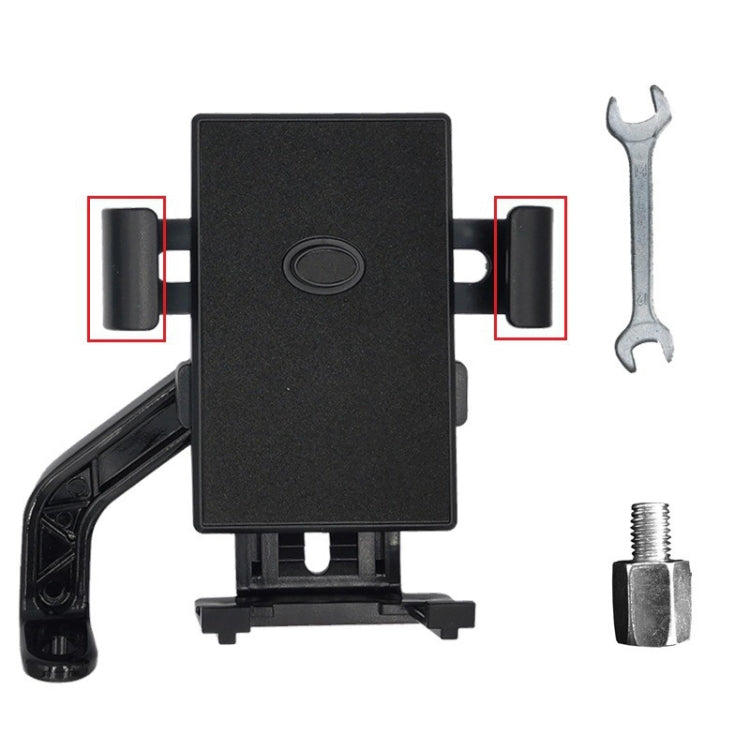 YY02 Bicycle Motorcycle Electric Vehicle Universal Mobile Phone Holder, Style: Rearview Mirror + Wrench + Screw