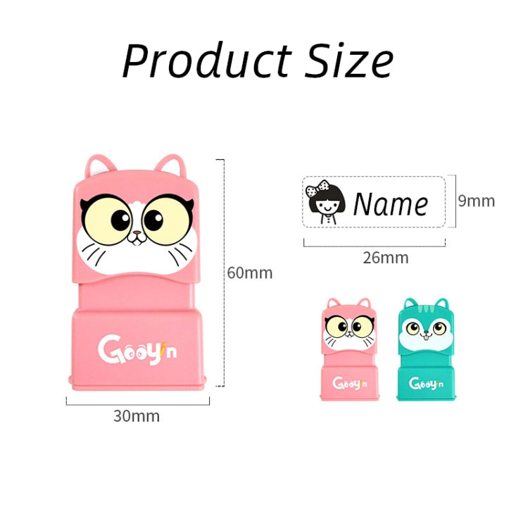 Clothing Seal For Children Kindergarten Student Name Photosensitive Seal(Green)
