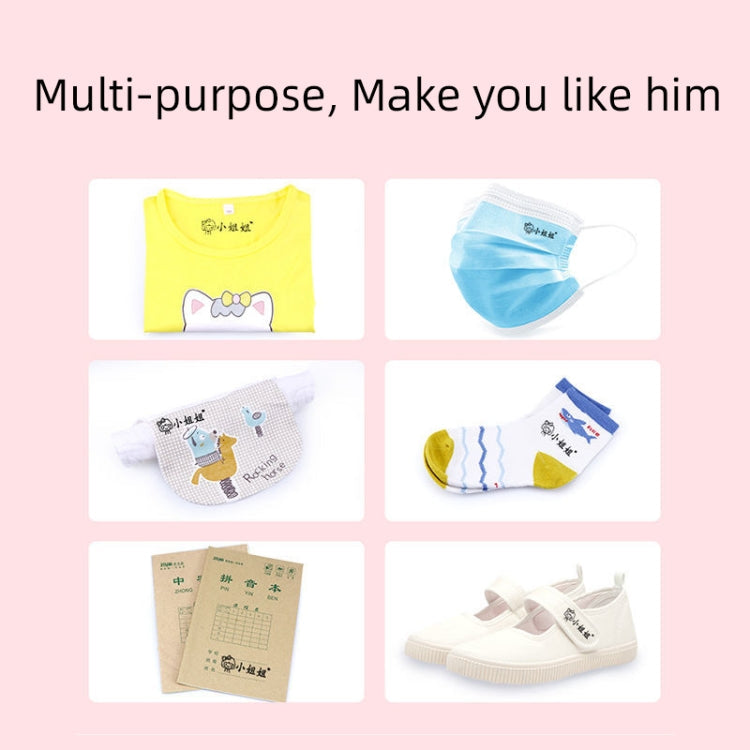 Clothing Seal For Children Kindergarten Student Name Photosensitive Seal(Pink)