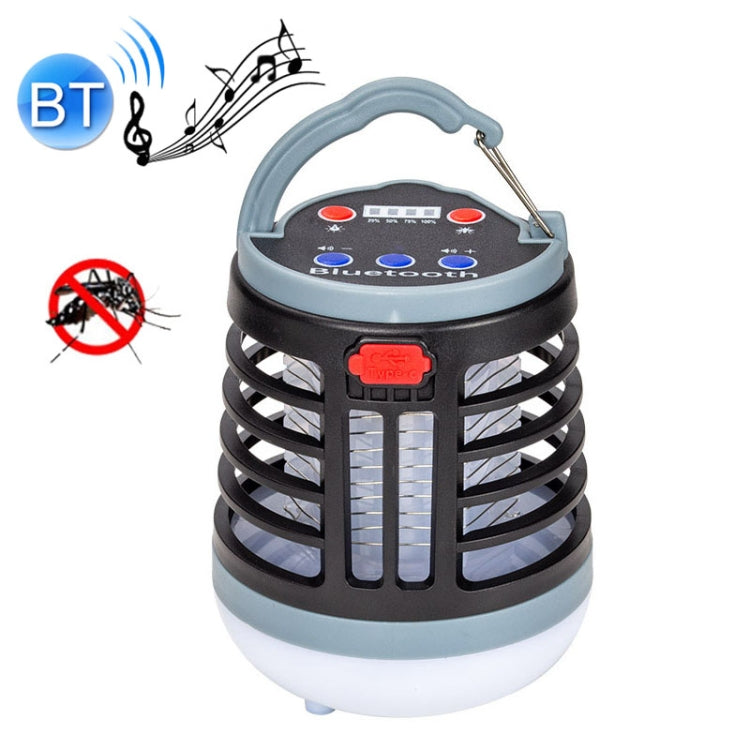 Bluetooth Audio USB Charging Lighting Mosquito Trap(W881 Black)