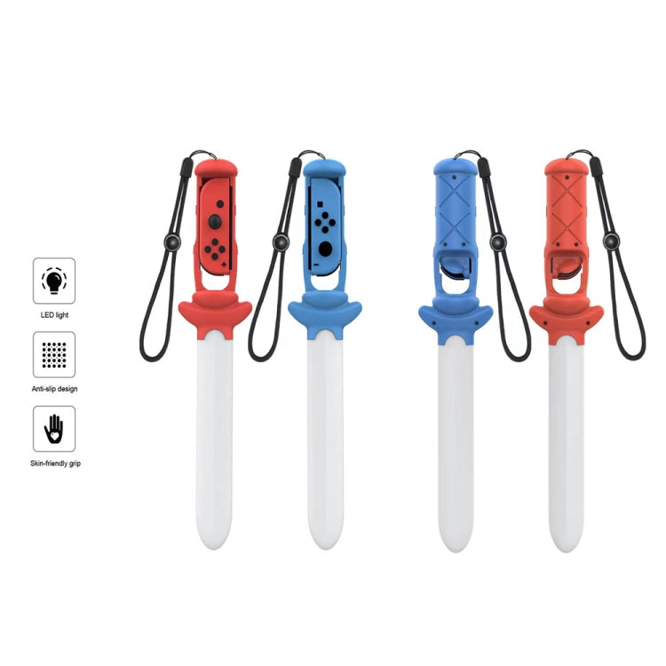 DOBE TNS-2109 Left and Right Handle Somatosensory Luminous Sword for Nintendo Switch(Red)